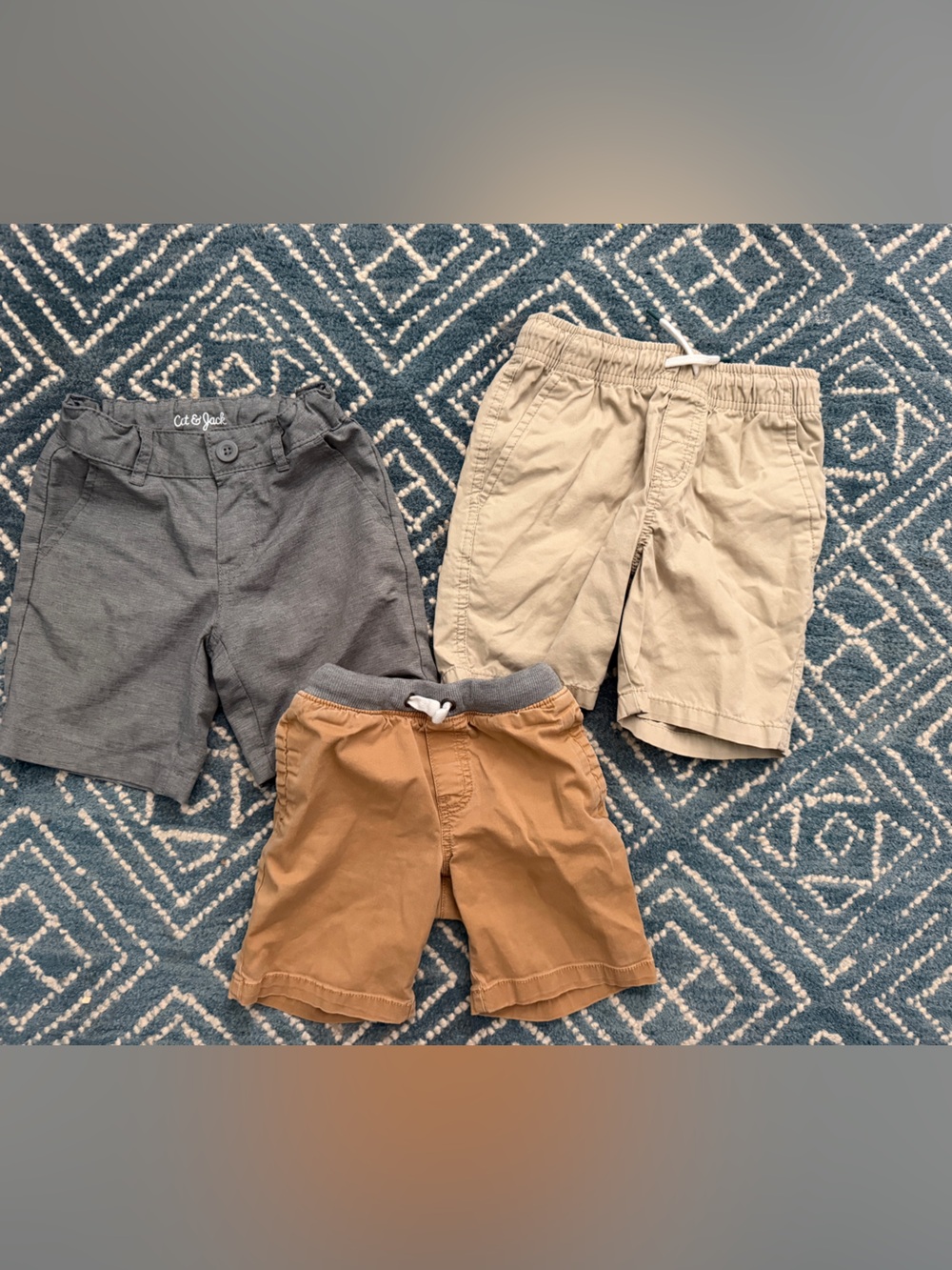 Carter's Toddler Neutral Shorts Pack - Gray, Tan, Brown